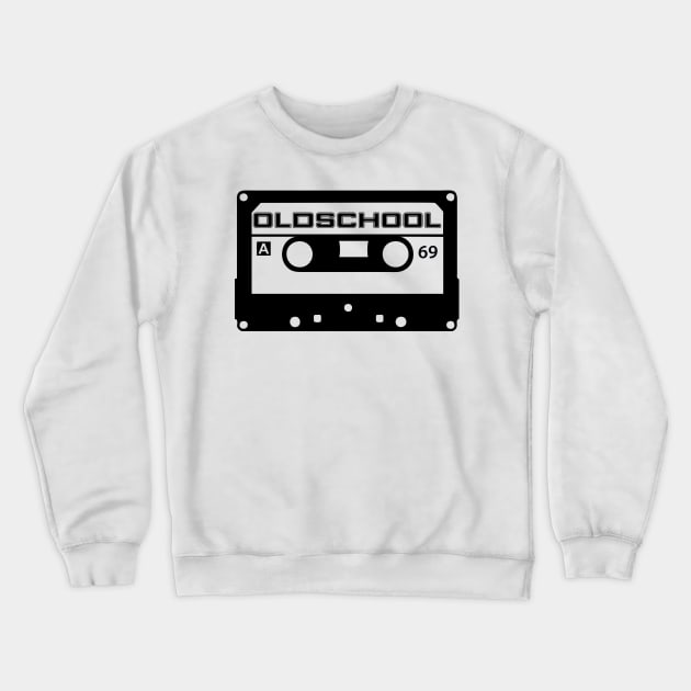 OLDSCHOOL CASSETTE TAPE BIRTHDAY GIFT SHIRT BLACK 69 Crewneck Sweatshirt by KAOZ